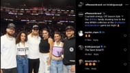 Sophie Cunningham gets hyped over a post showing members of the San Francisco 49ers wearing WNBA merch. Credit: offseasonbrand/IG